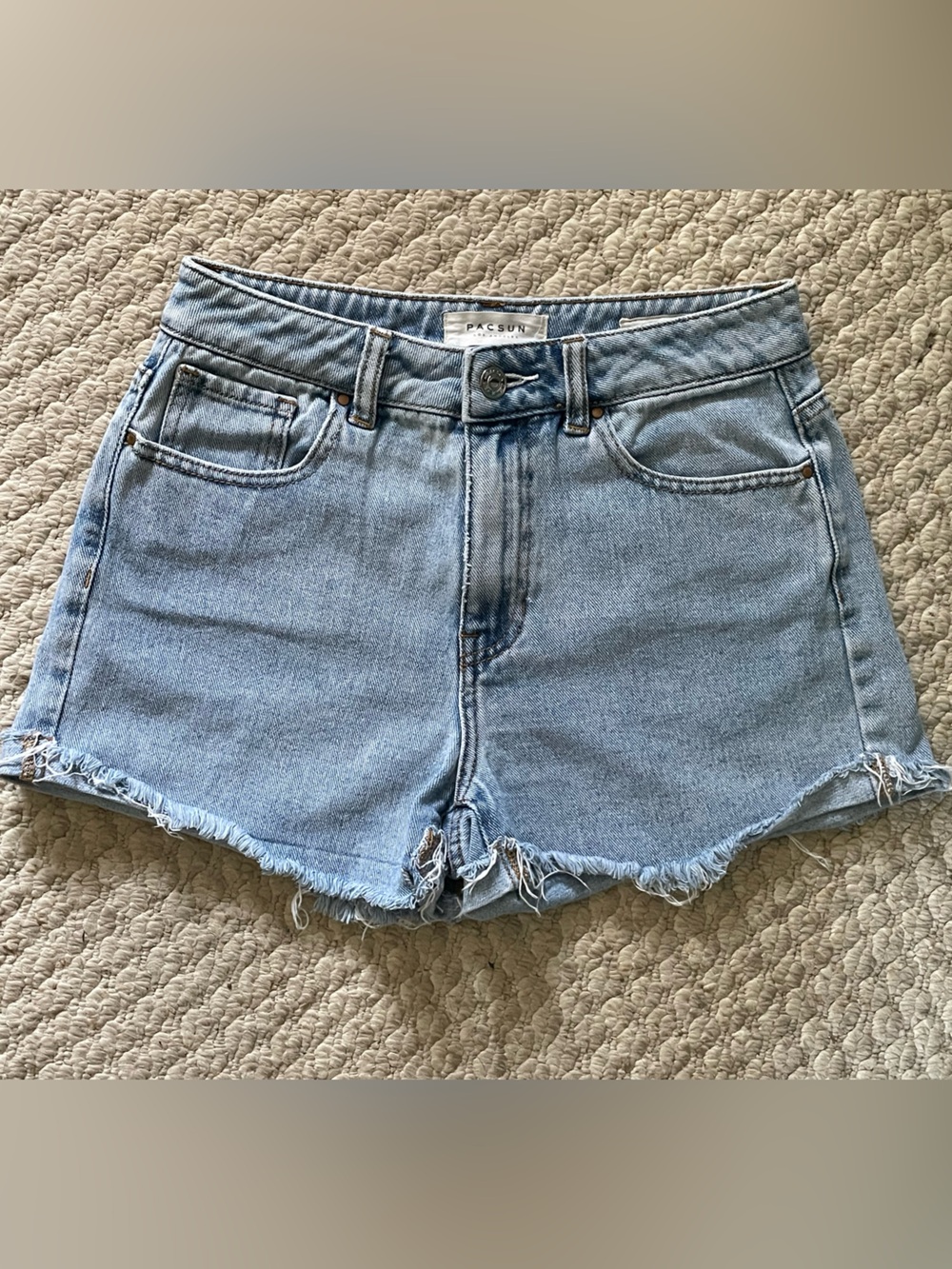 PacSun Light Wash Mom Shorts